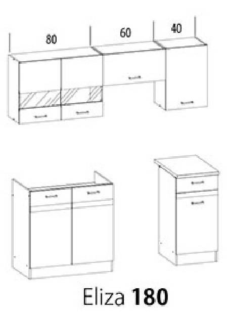 Kuchyňa Estell 180 cm