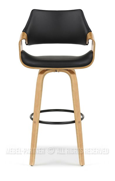 Scaun bar Rolenzono H75 (negru)