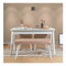 Set mobilier sufragerie Vlasta 4 (alb + piatră) (pentru 4 persoane)