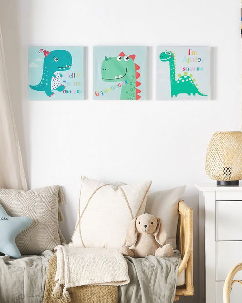 Set 3 ks. obrazov 30x30 cm BANGI (viacfarebné)