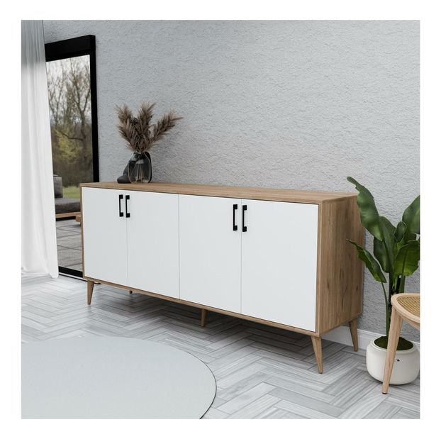 Skrinka Pivida (dub + biela) 