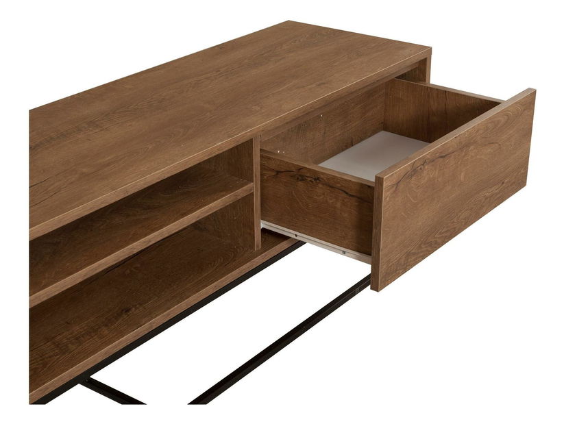 Súprava nábytku do obývacej izby Laxi 27 (orech + čierna)