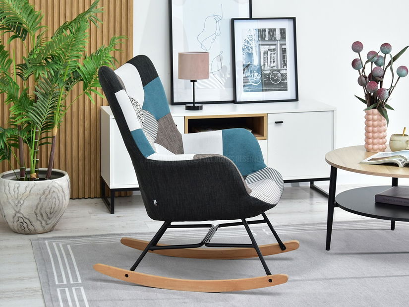 Fotoliu Sibyla (patchwork + fag alb)