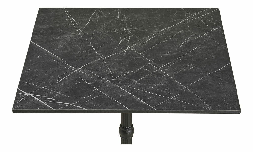 Bistro stôl Bsamira 4 (sivá + čierna)