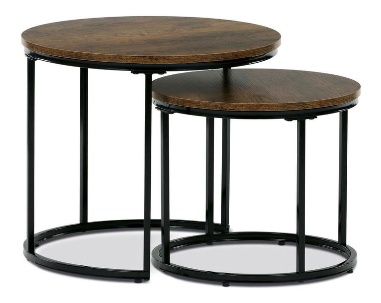 Set 2 konferenčných stolíkov Conmovedor (old style wood)