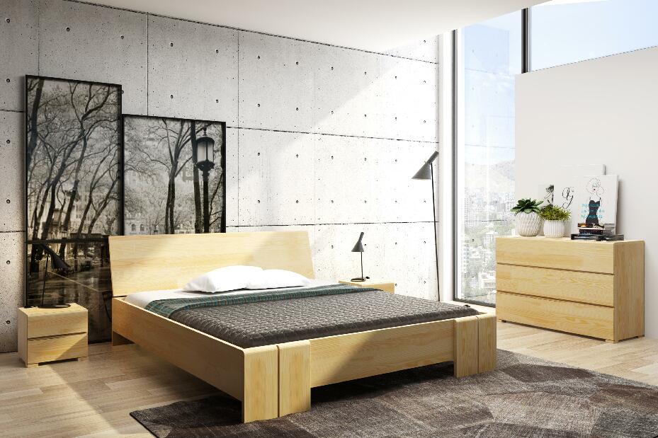 Manželská posteľ 140 cm Naturlig Galember Maxi (borovica) (s roštom)