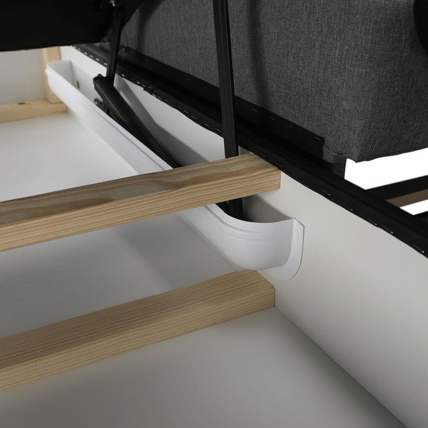 Sarok ülőgarnitúra Geller (J) (fekete + szürke)