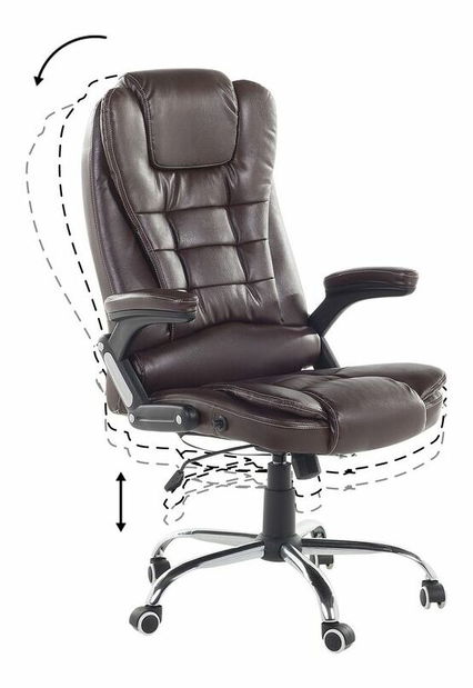 Kancelárske kreslo Roy (hnedá)