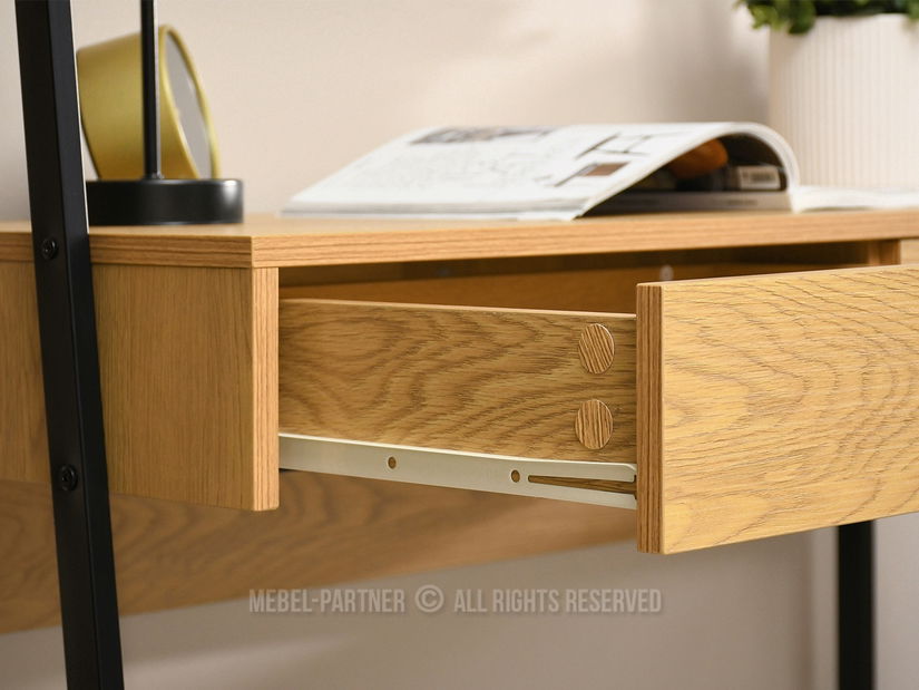 Masă PC Omega (stejar + negru)