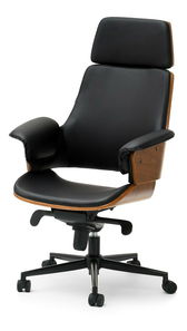 Fotelja Clementine (tamni orah + crna)