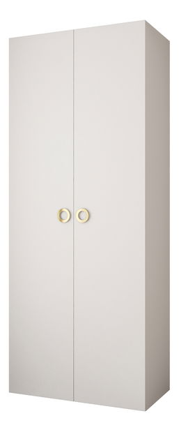 Ormar za garderobu 100 cm Carmela 40-1 (bijela + zlatna)