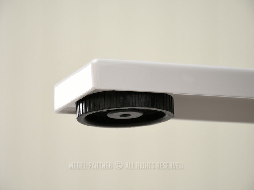 Masă PC Osto 140 (stejar alb + alb)