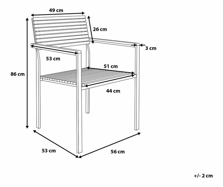 Set de masă pentru grădină Veneto (lemne deschis)