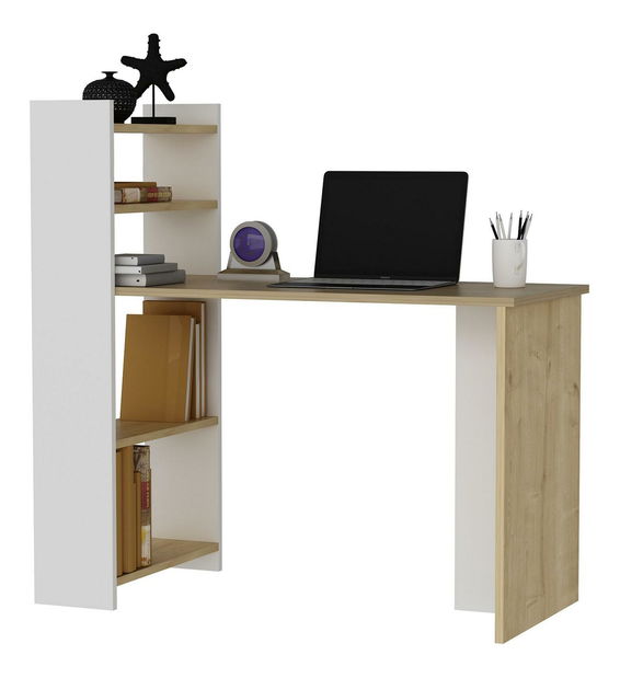PC stolík Nomive (dub zafírový + biela) 