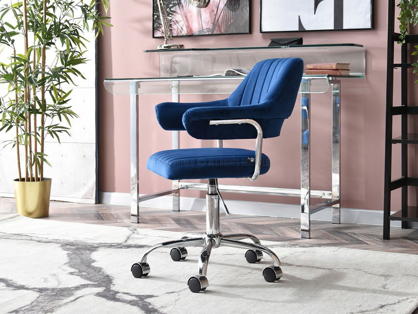 Stolica Merylyn (mornarsko plava + krom)
