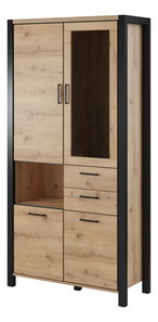 Vitrină Armin Typ 13 (stejar taurus + negru mat)