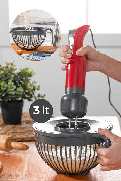 Set boluri pentru mixare cu capac Brita (gri)