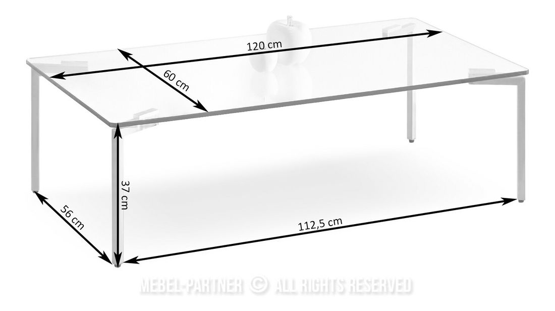 Măsuță de cafea Orlea (transparent)