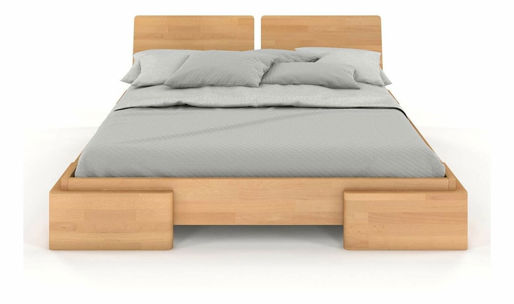 Manželská posteľ 200 cm Naturlig Jordbaer (buk)