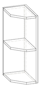 Horná kuchynská skrinka, rohová Lenna LV-08