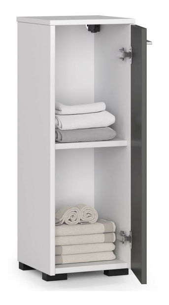 Dulap de baie Farid TYP1 (alb + gri)