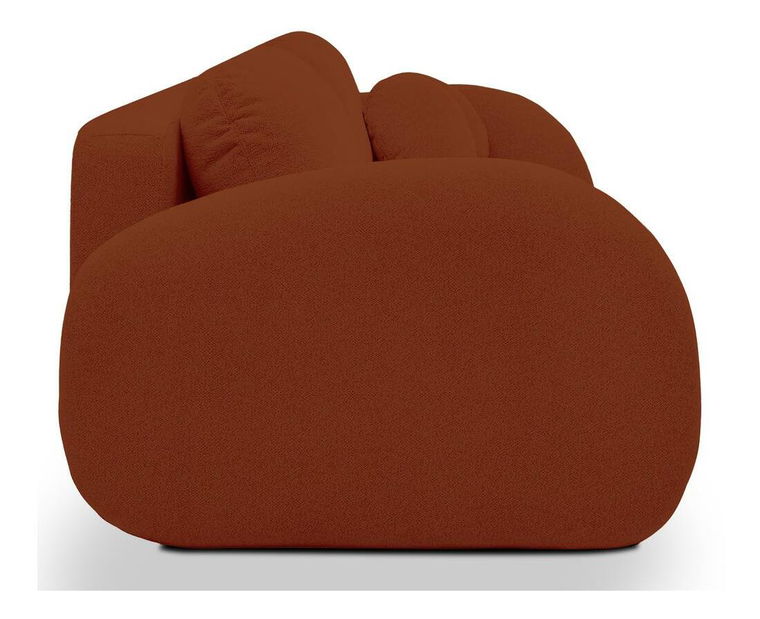 Canapea trei locuri Ovalia (miere + negru)