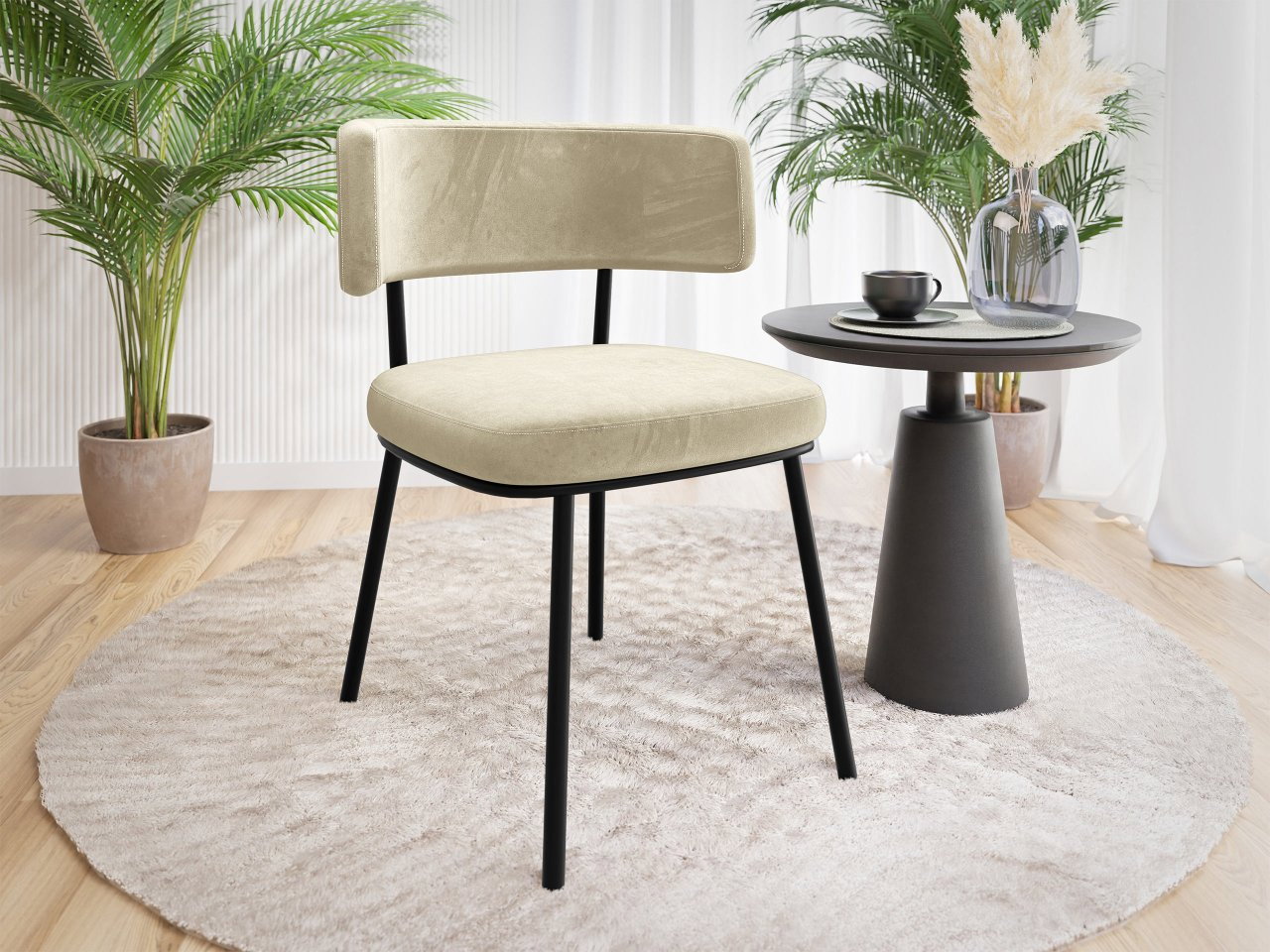 Étkezőszék Sorossa (krém + fekete) 