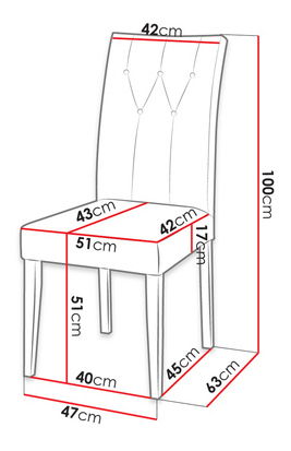 Jedálenská stolička Simon (čierna + krémová)