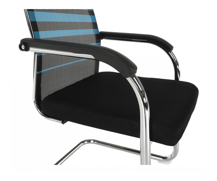 Kancelárska stolička Esso (modrá + čierna)