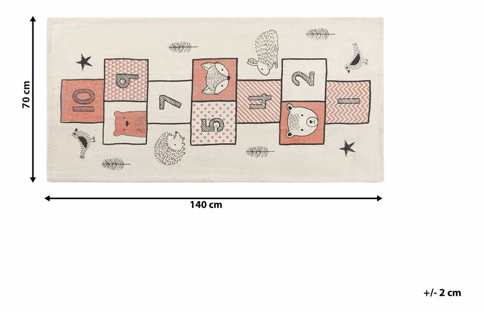 Covor 70x140 cm REPPI (roz)