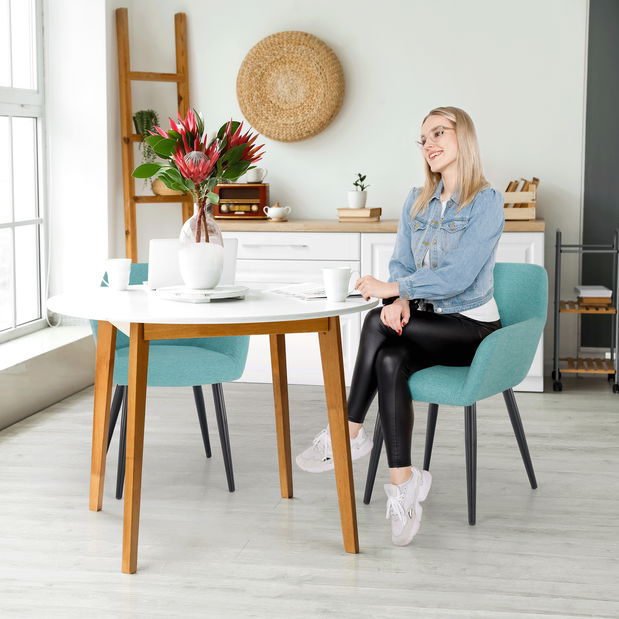 Dizájnos fotelek Larnea (világoszöld)