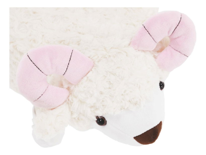 Taburet v tvare ovečky Banzai (biela + ružová + prírodná)