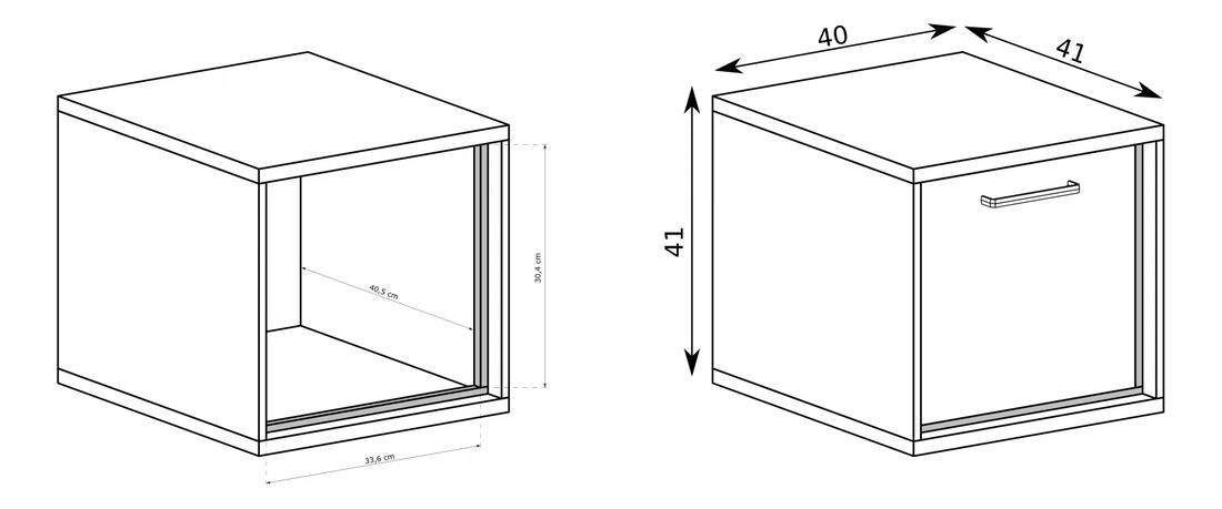 Nočný stolík Milley 16 (hikora)