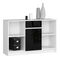 Komód Briar (fehér + fényes fekete)
