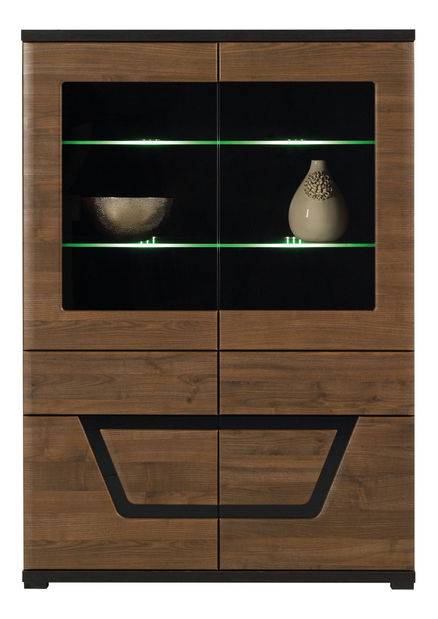 Vitrină Bog Fran TS 3 (nuc) *vânzare stoc