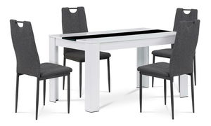 Étkező szett Balzac (fehér + szürke) (4 fő részére)