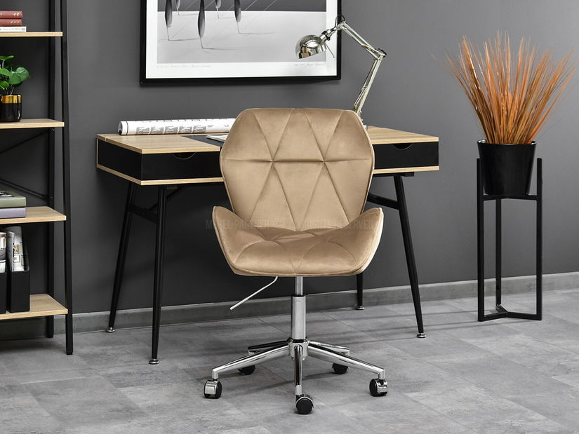 Kreslo Velma M (béžová + chrómová)