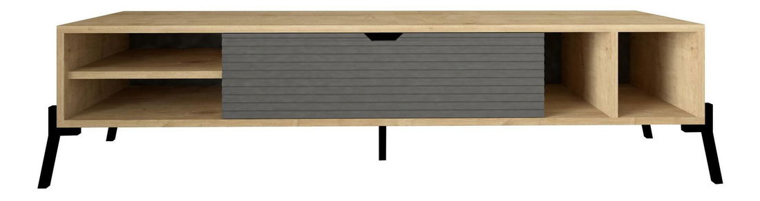 Set za dnevni boravak Ponusetta (zafirov hrast + antracit)