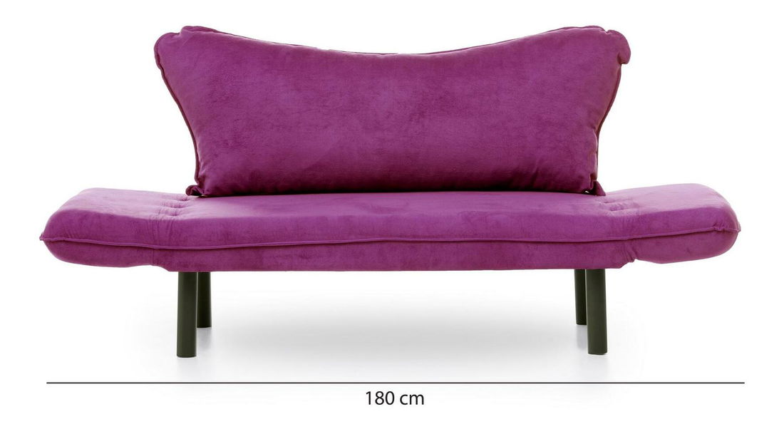 Canapea extensibilă 2-locuri Chatty (violet)