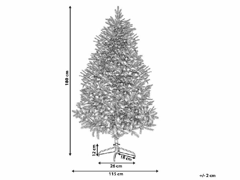 Umelý vianočný stromček 180 cm HALAX (zelená)