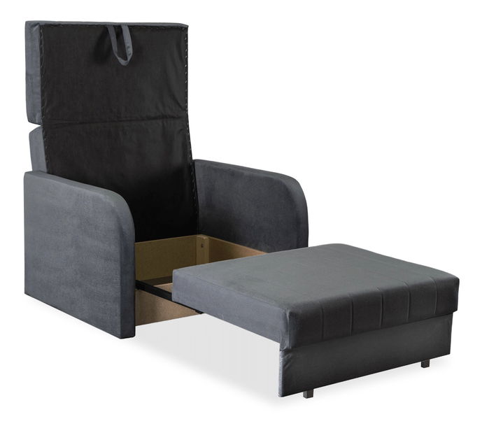 Rozkladacie kreslo 2 ks Verne 1 (sivá) 