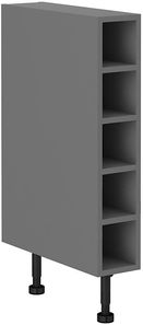 Dolný kuchynský regál Scarmi 15 D OTW BB (korpus: antracit + front: herringbone scandi)