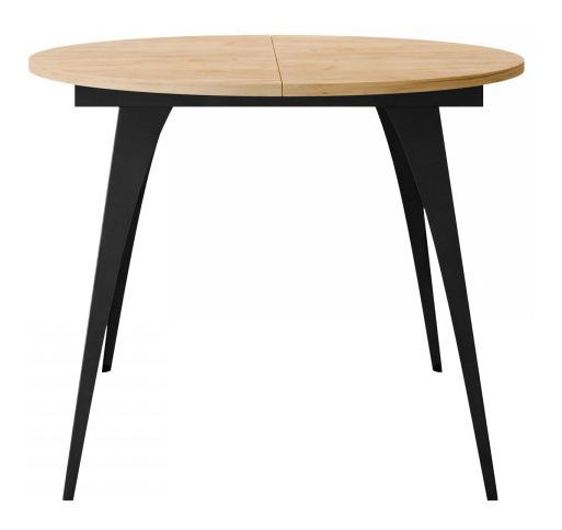 Jedálenský stôl Izzy 100 (čierna + dub craft zlatý)