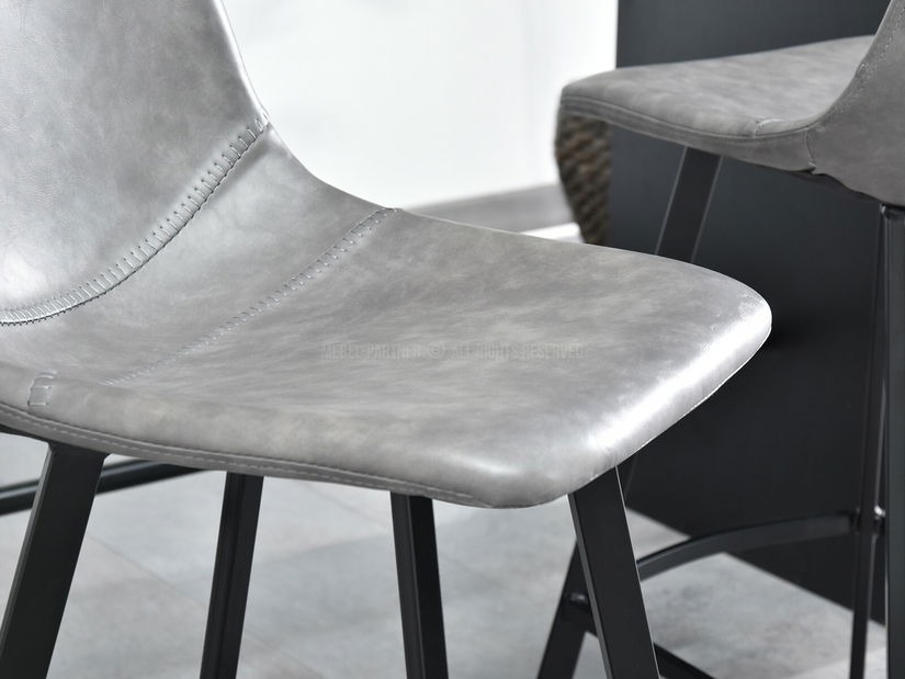 Stolica Gina (siva + crna)