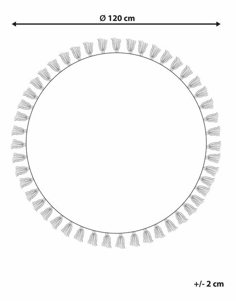 Covor ⌀ 120 cm Yagza (multicolor)