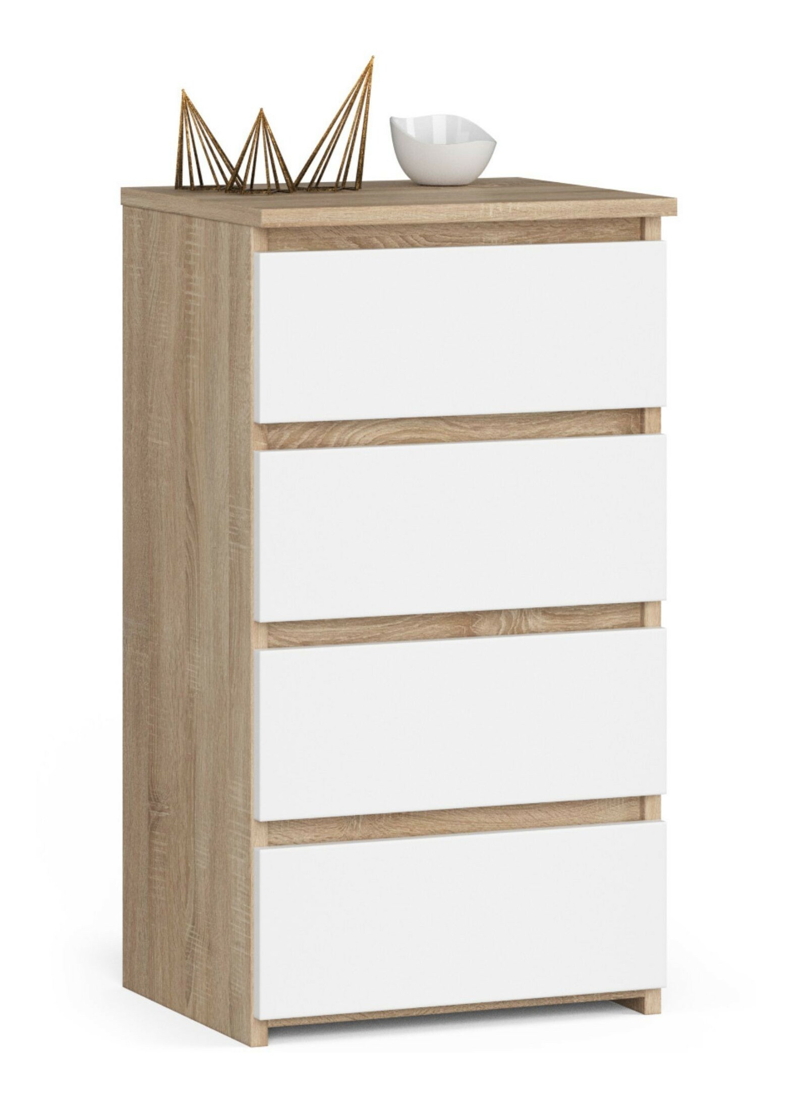 Komód Cobertura (sonoma tölgy + fehér)