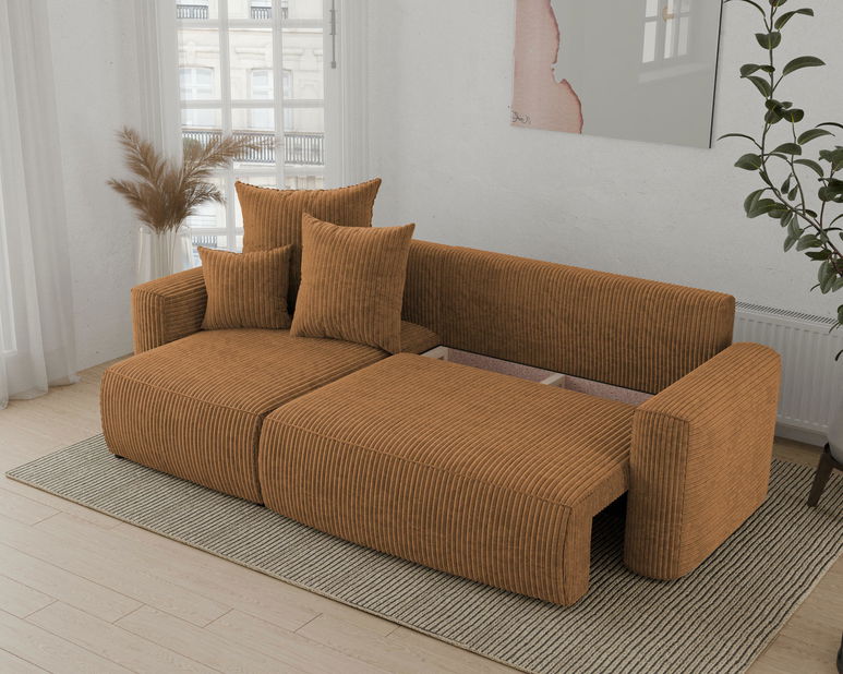 Rohová sedačka Denia (L) (horčicová)