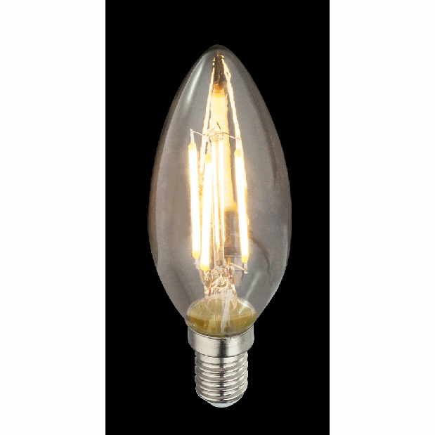 LED žiarovka Led bulb 10583-2K (nikel + priehľadná)