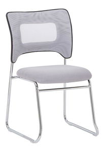 Konferencijska stolica Delia (siva + krom)