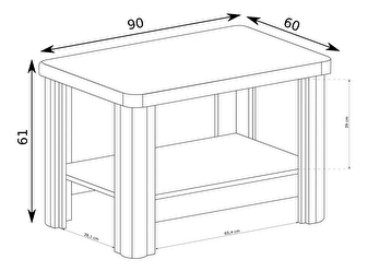 Konferenčný stolík Douglas 14 (dub sonoma)